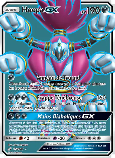 Image de la carte Pokemon Hoopa GX 166/181