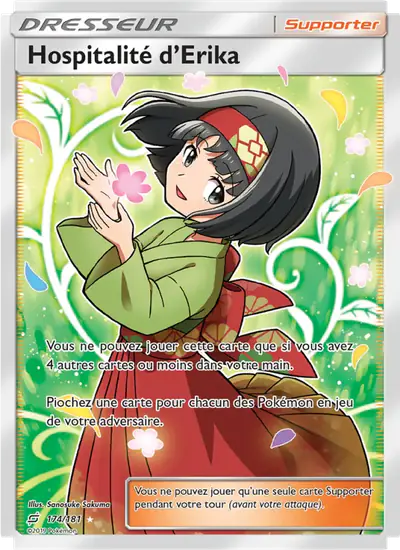 Image de la carte Pokemon Hospitalité d'Erika 174/181