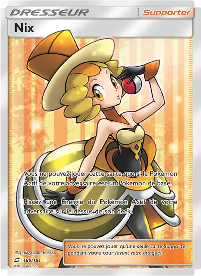 Image de la carte Pokemon Nix 180/181