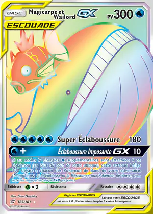 Magicarpe et Wailord GX 183/181