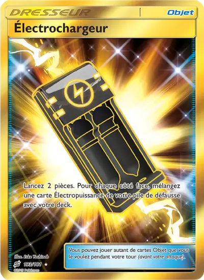 Image de la carte Pokemon Électrochargeur 193/181
