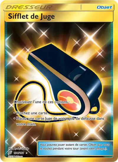 Image de la carte Pokemon Sifflet de Juge 194/181