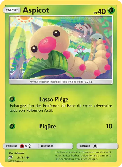 Image de la carte Pokemon Aspicot 2/181