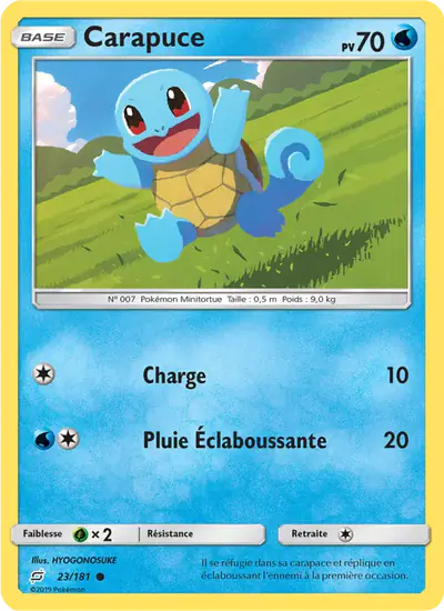 Image de la carte Pokemon Carapuce 23/181