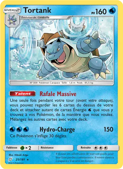 Image de la carte Pokemon Tortank 25/181