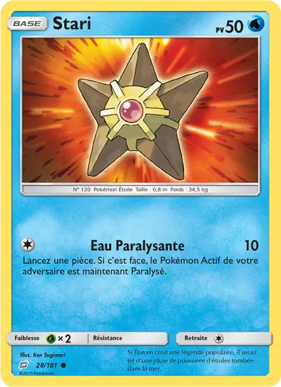 Image de la carte Pokemon Stari 28/181