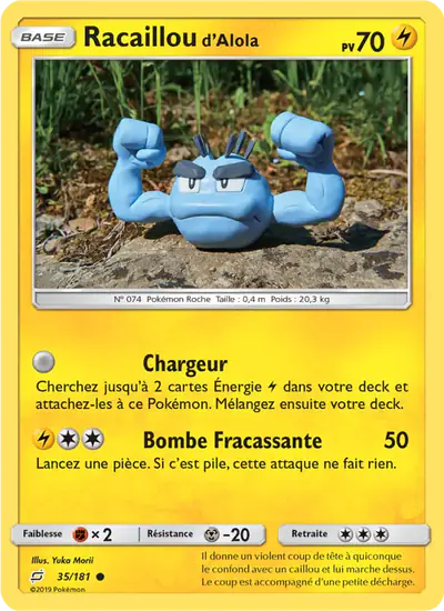 Image de la carte Pokemon Racaillou d'Alola 35/181
