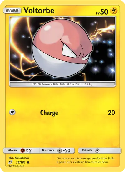 Image de la carte Pokemon Voltorbe 38/181