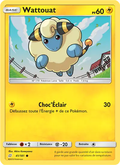 Image de la carte Pokemon Wattouat 41/181