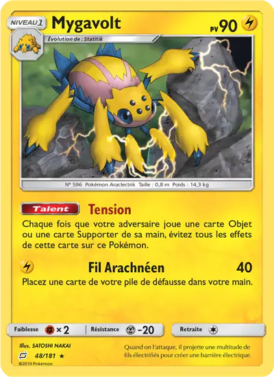 Image de la carte Pokemon Mygavolt 48/181