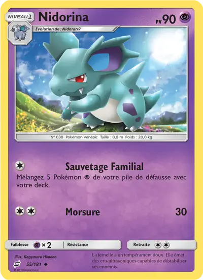 Image de la carte Pokemon Nidorina 55/181