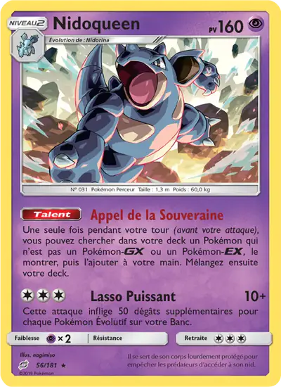 Image de la carte Pokemon Nidoqueen 56/181