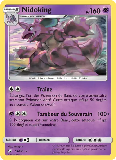 Image de la carte Pokemon Nidoking 59/181