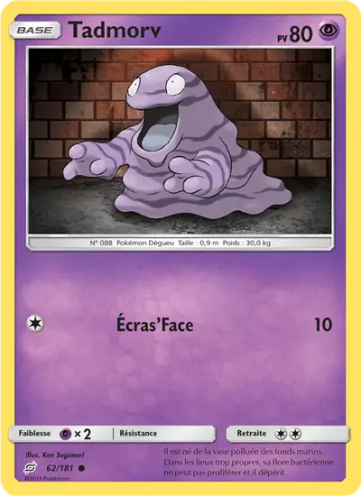 Image de la carte Pokemon Tadmorv 62/181