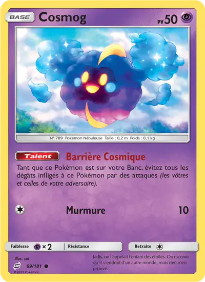Image de la carte Pokemon Cosmog 69/181