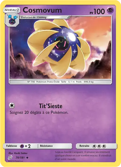 Image de la carte Pokemon Cosmovum 70/181