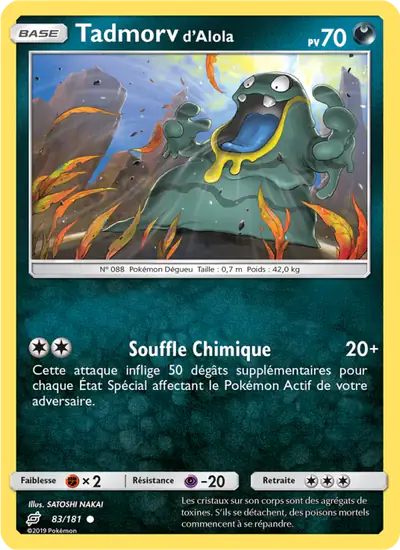 Image de la carte Pokemon Tadmorv d'Alola 83/181