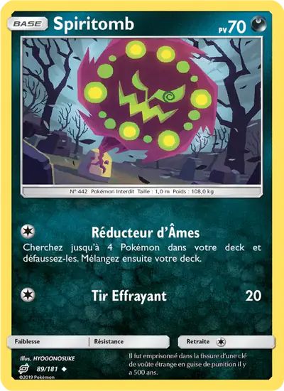 Image de la carte Pokemon Spiritomb 89/181