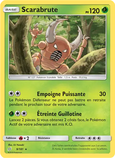 Image de la carte Pokemon Scarabrute 9/181