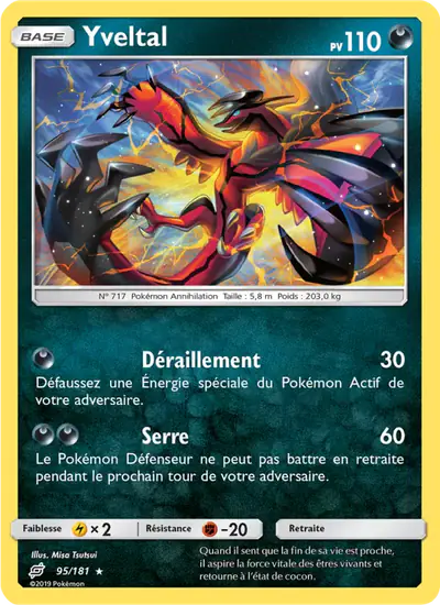 Image de la carte Pokemon Yveltal 95/181