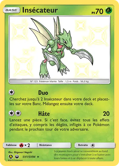 Image de la carte Pokemon Insécateur SV1/68