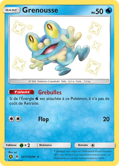 Image de la carte Pokemon Grenousse SV11/68