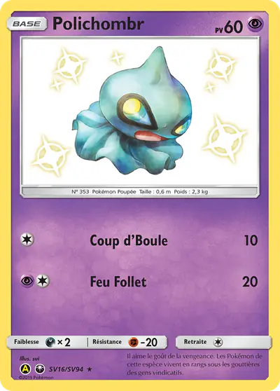 Image de la carte Pokemon Polichombr SV16/68