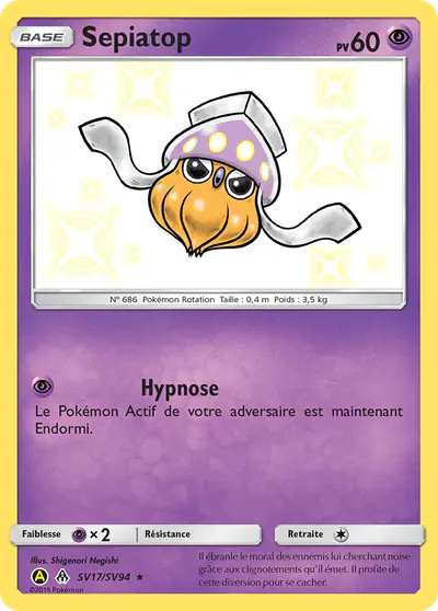 Image de la carte Pokemon Sepiatop SV17/68