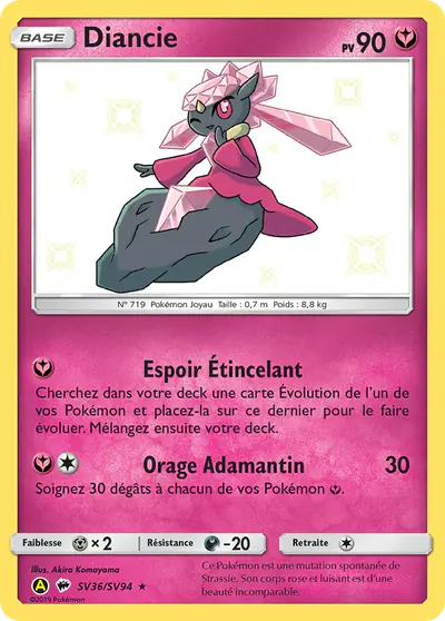 Image de la carte Pokemon Diancie SV36/68