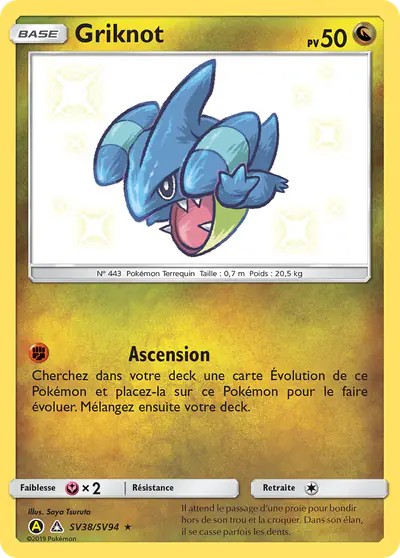 Image de la carte Pokemon Griknot SV38/68