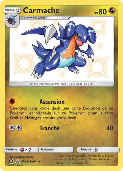 Image de la carte Pokemon Carmache SV39/68