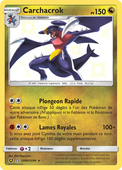 Image de la carte Pokemon Carchacrok SV40/68