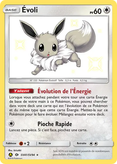 Image de la carte Pokemon Évoli SV41/68