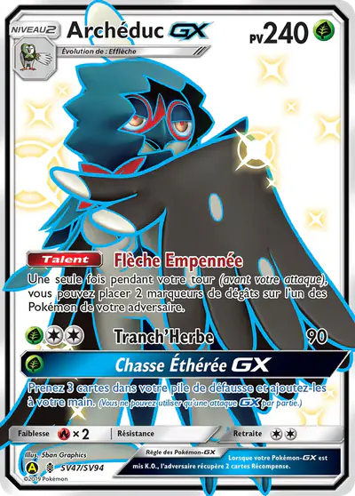 Image de la carte Pokemon Archéduc GX SV47/68