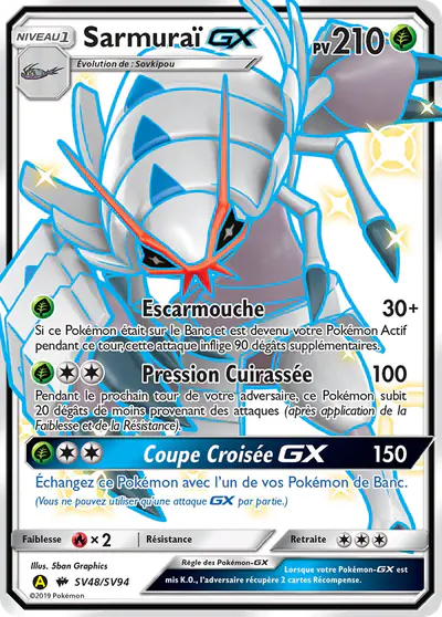 Image de la carte Pokemon Sarmuraï GX SV48/68