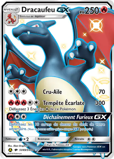 Image de la carte Pokemon Dracaufeu GX SV49/68