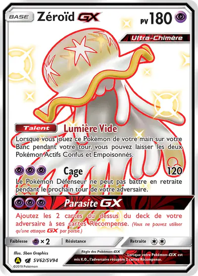 Image de la carte Pokemon Zéroïd GX SV62/68