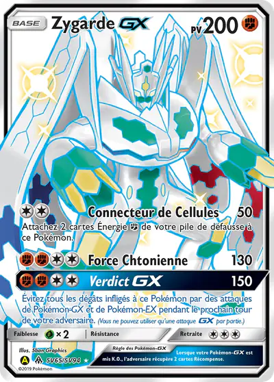Image de la carte Pokemon Zygarde GX SV65/68