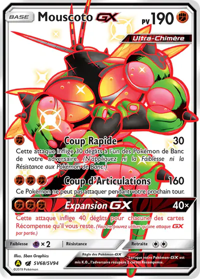 Image de la carte Pokemon Mouscoto GX SV68/68