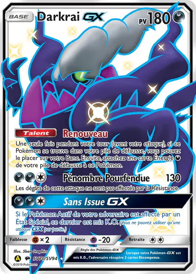 Image de la carte Pokemon Darkrai GX SV70/68