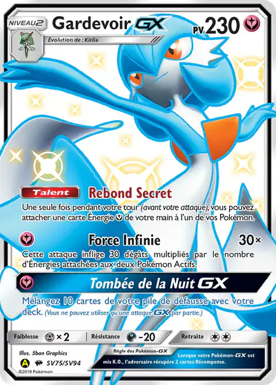 Image de la carte Pokemon Gardevoir GX SV75/68