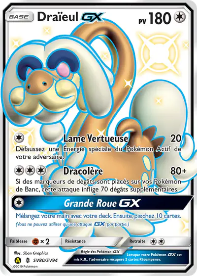 Image de la carte Pokemon Draïeul GX SV80/68