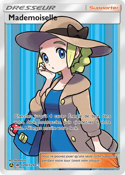 Image de la carte Pokemon Mademoiselle SV86/68