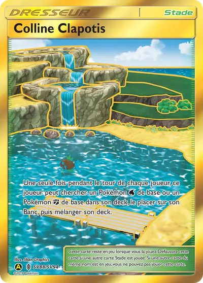 Image de la carte Pokemon Colline Clapotis SV88/68