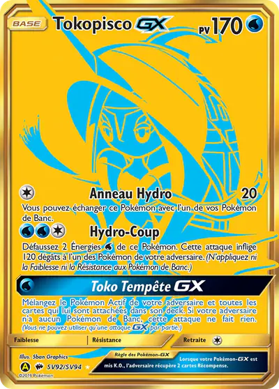 Image de la carte Pokemon Tokopisco GX SV92/68
