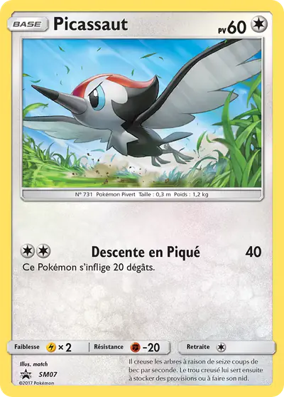 Image de la carte Pokemon Picassaut SM07/248