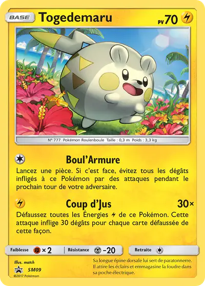 Image de la carte Pokemon Togedemaru SM09/248
