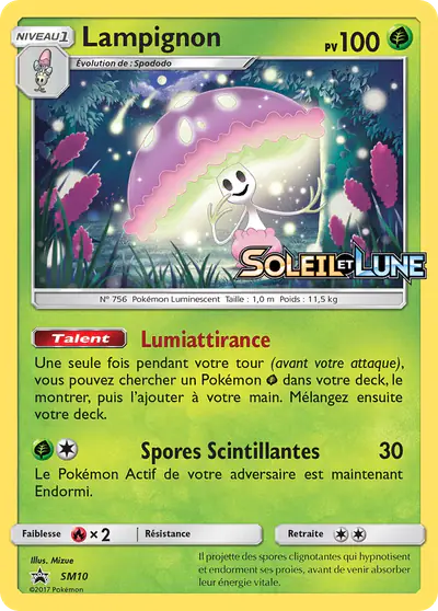 Image de la carte Pokemon Lampignon SM10/248
