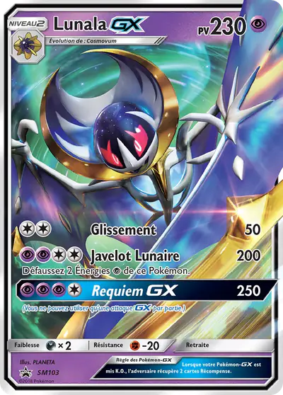 Image de la carte Pokemon Lunala GX SM103/248