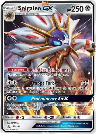 Image de la carte Pokemon Solgaleo GX SM104/248
